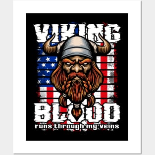 Viking Blood Runs Through My Veins America Vikings Posters and Art